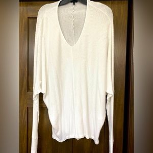 White V Neck Sweater